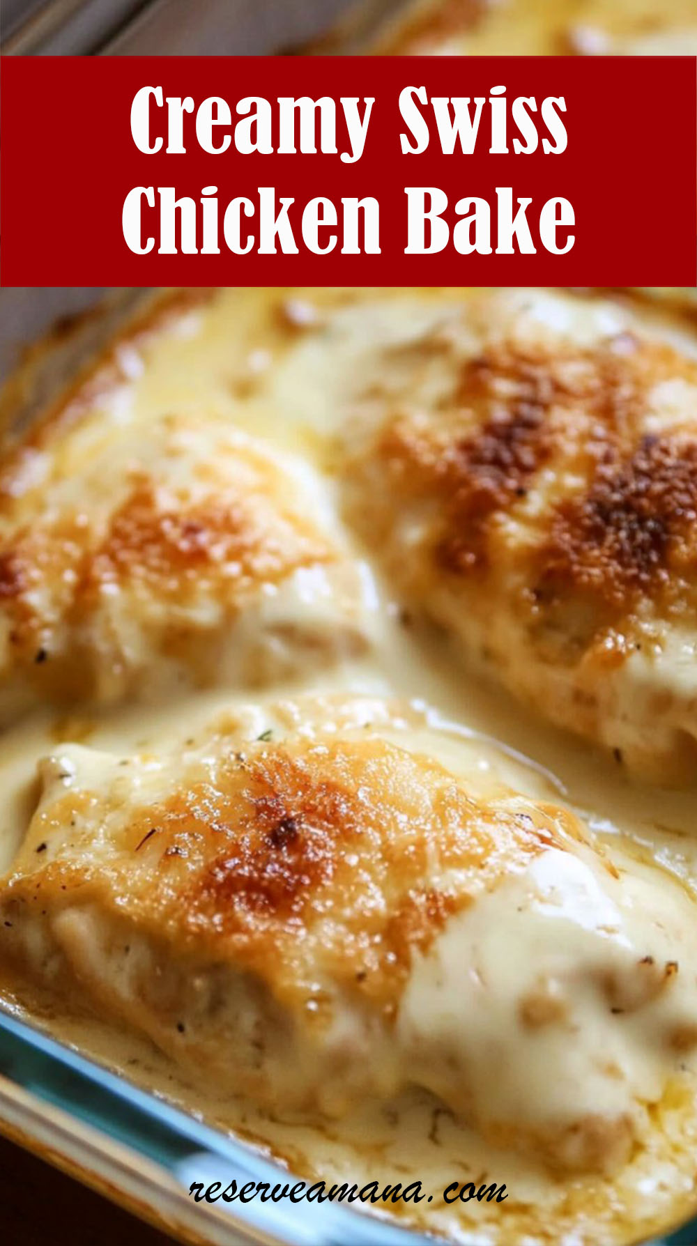 Creamy Swiss Chicken Bake