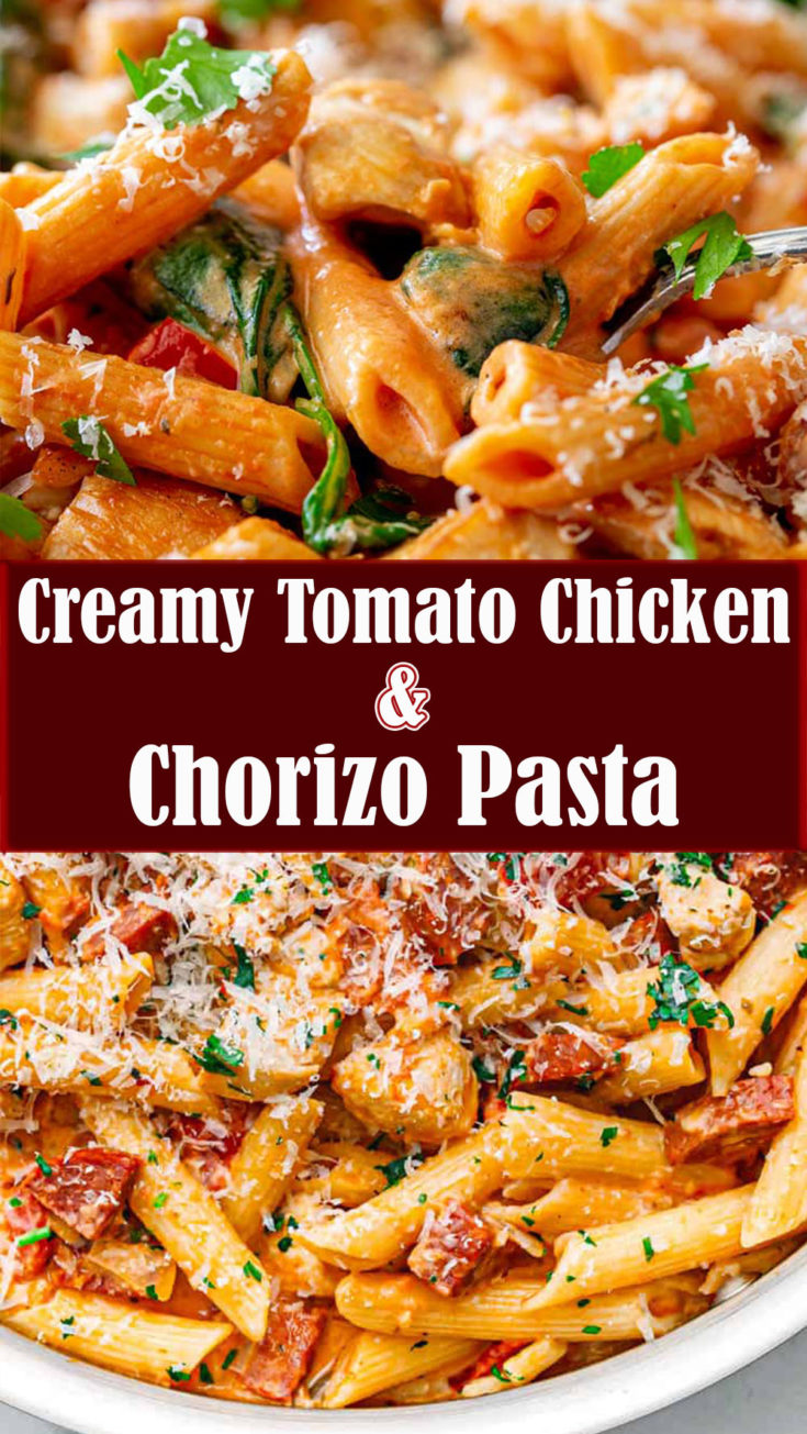 Creamy Tomato Chicken and Chorizo Pasta Reserveamana