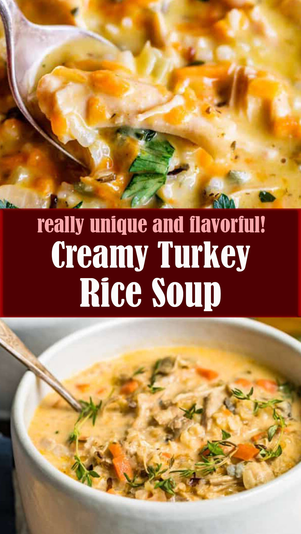 Creamy Turkey Rice Soup