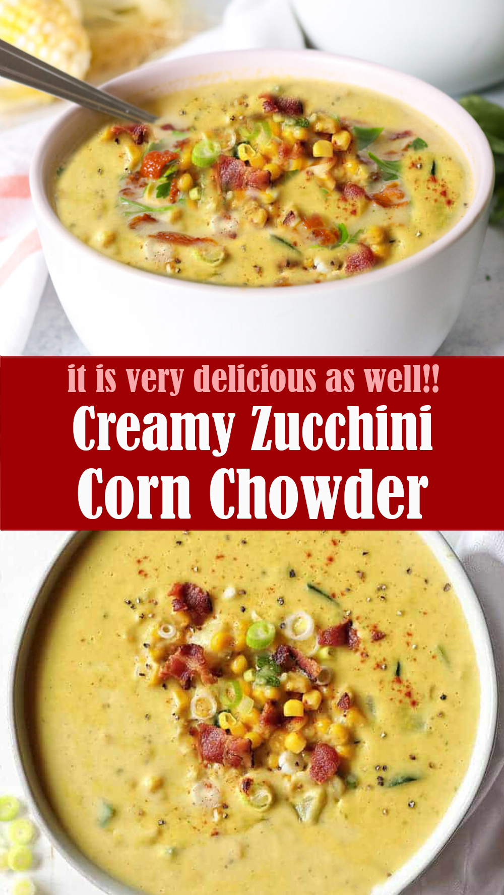 Creamy Zucchini Corn Chowder