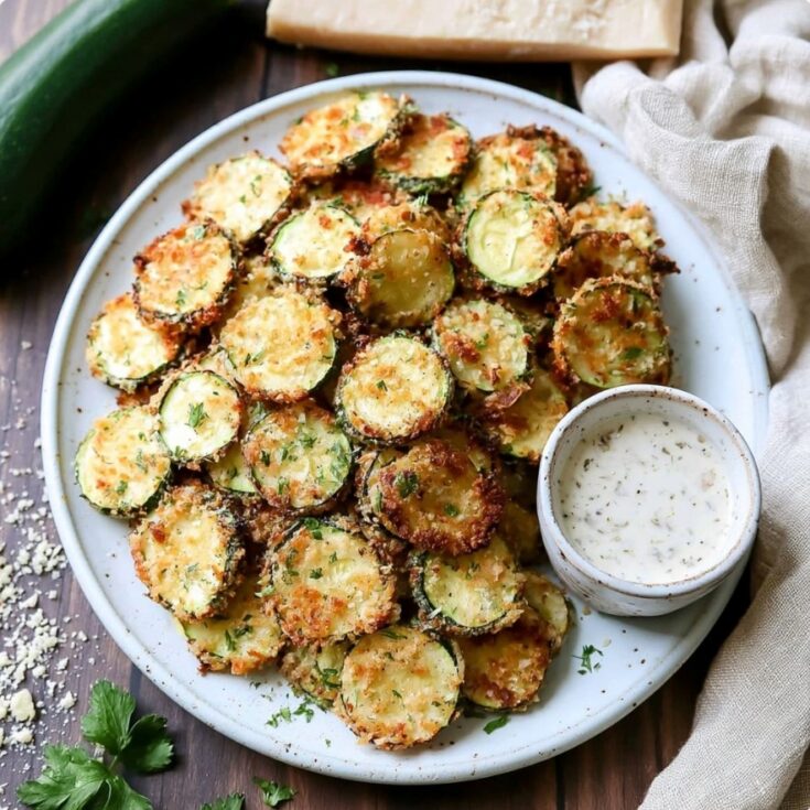 Crispy Baked Zucchini Chips