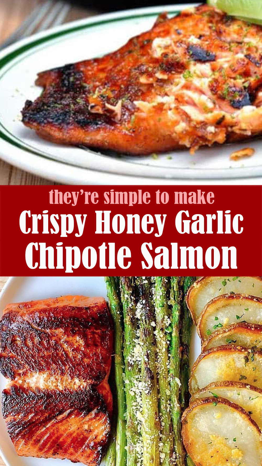 Crispy Honey Garlic Chipotle Salmon