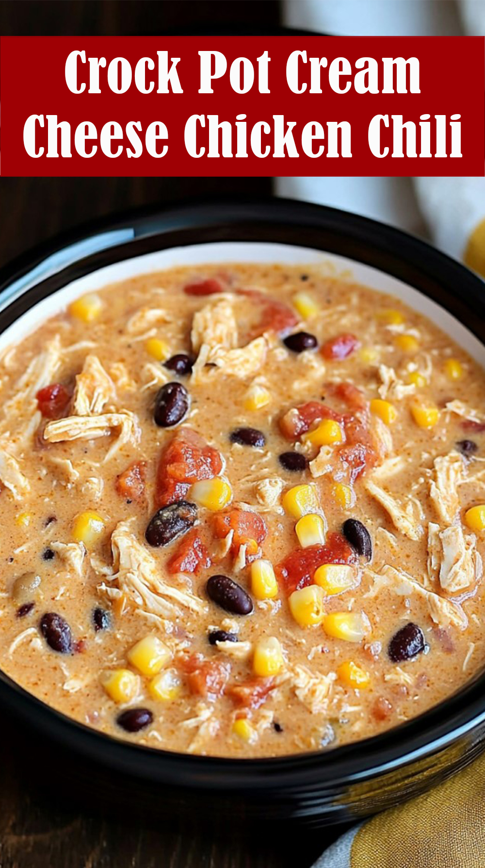 Crock Pot Cream Cheese Chicken Chili Recipe