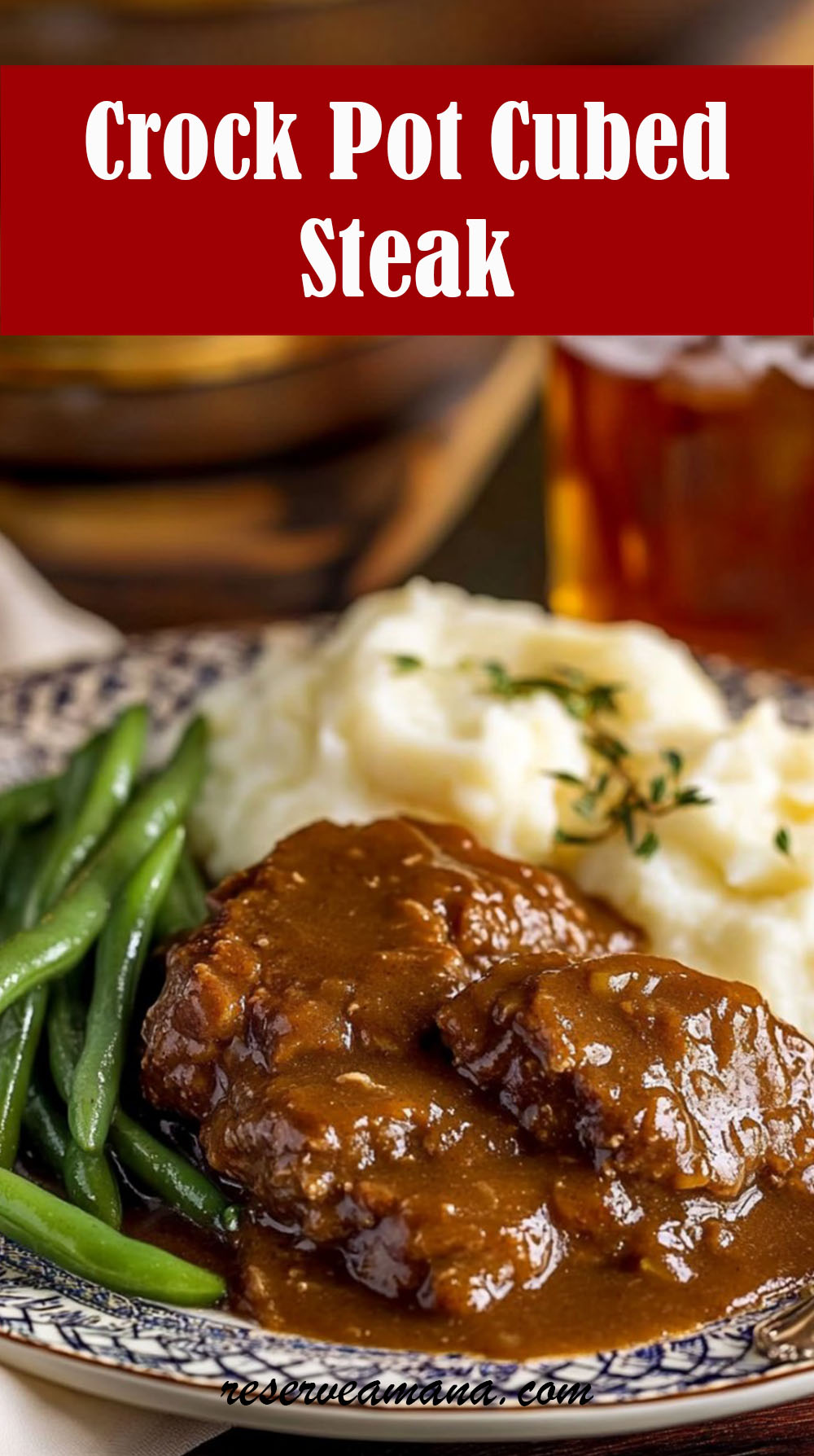 Crock Pot Cubed Steak