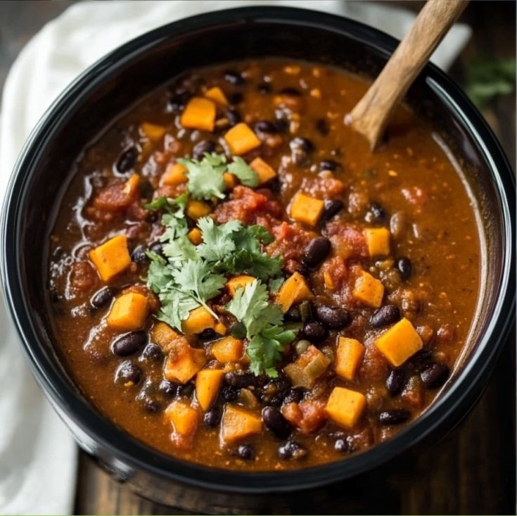 Crock Pot Sweet Potato Black Bean Chili Recipe