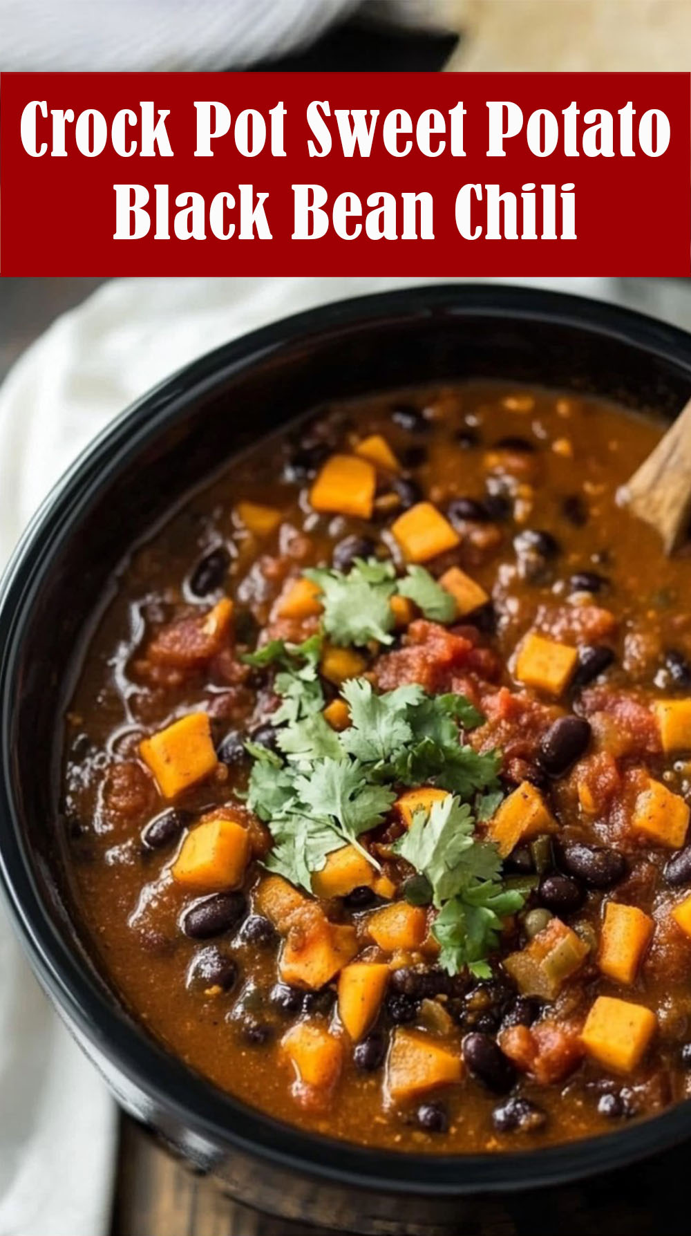 Crock Pot Sweet Potato Black Bean Chili Recipe