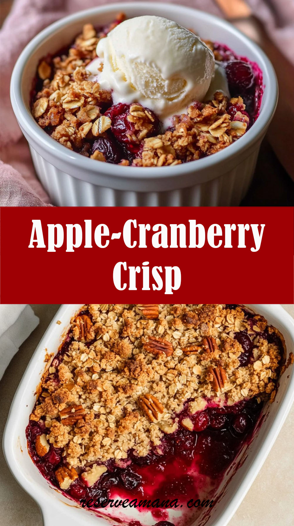 Delicious Apple-Cranberry Crisp