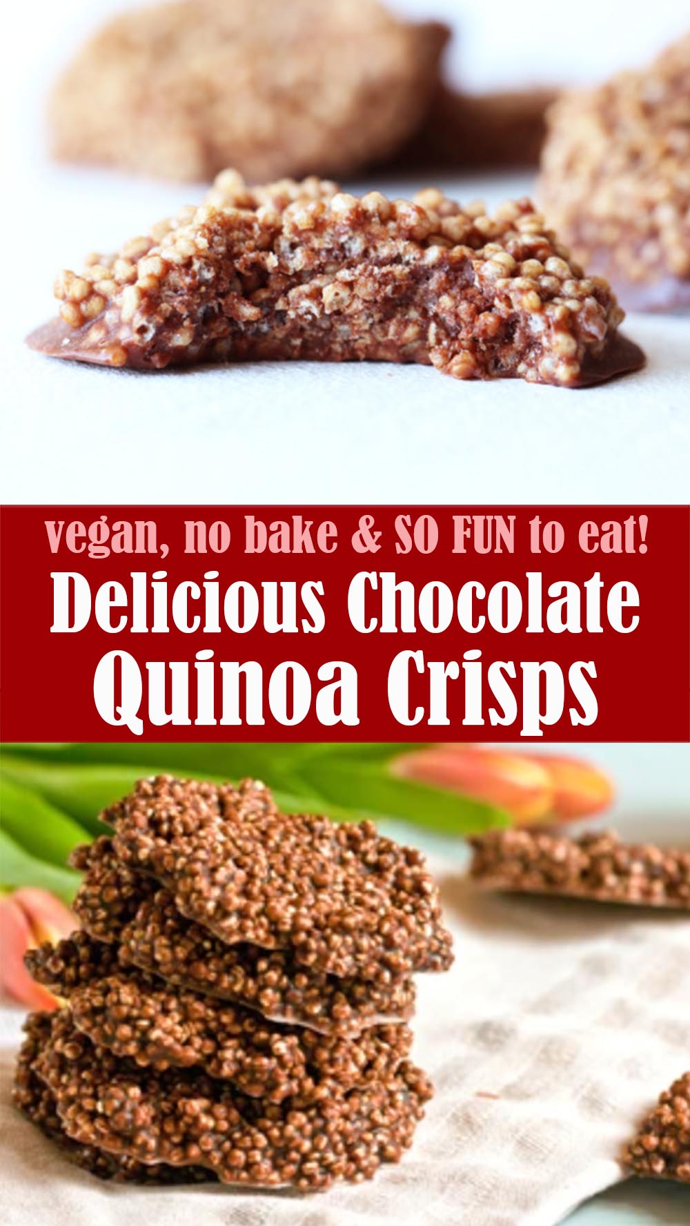 Delicious Chocolate Quinoa Crisps