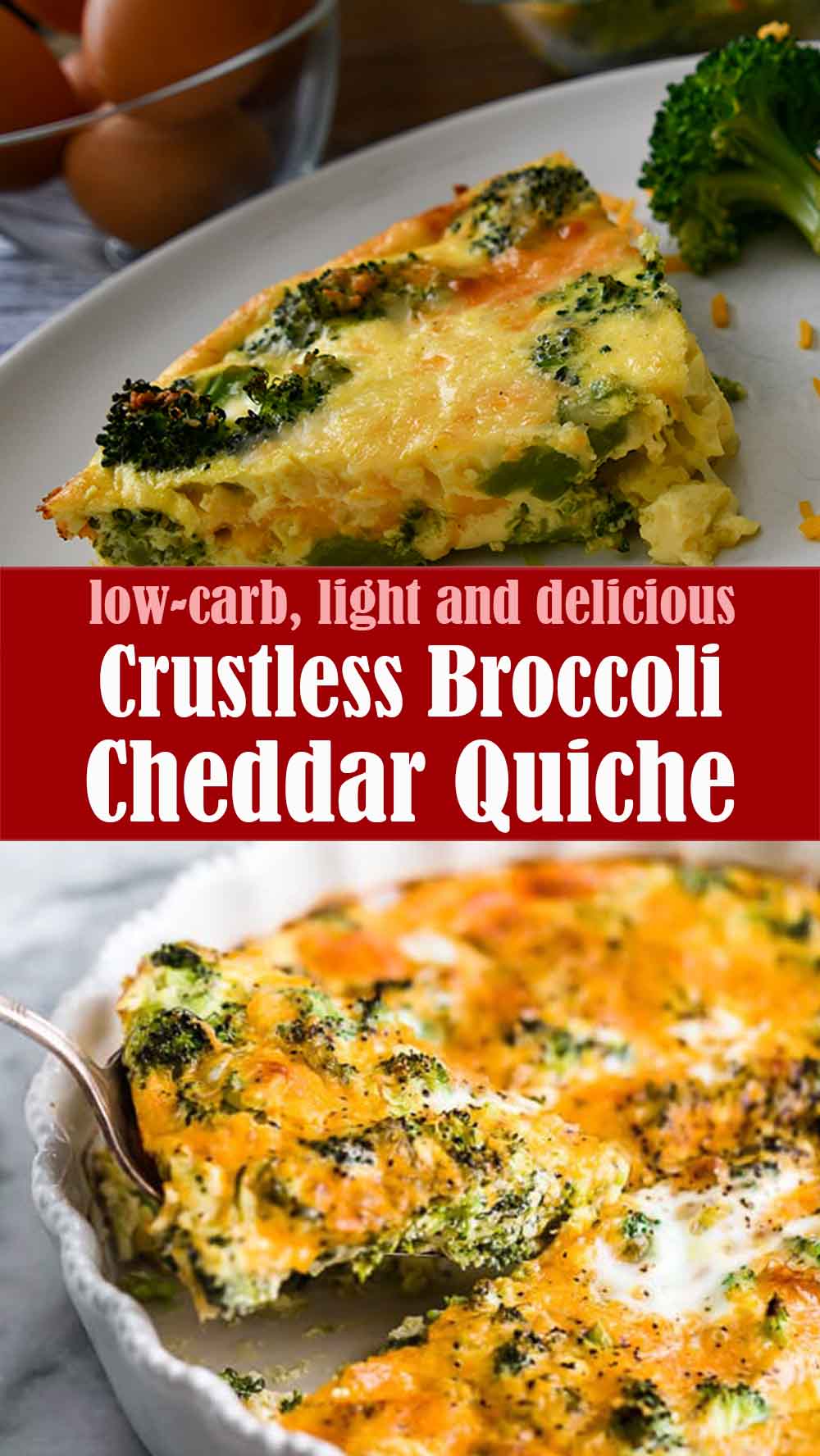 Delicious Crustless Broccoli Cheddar Quiche – Reserveamana