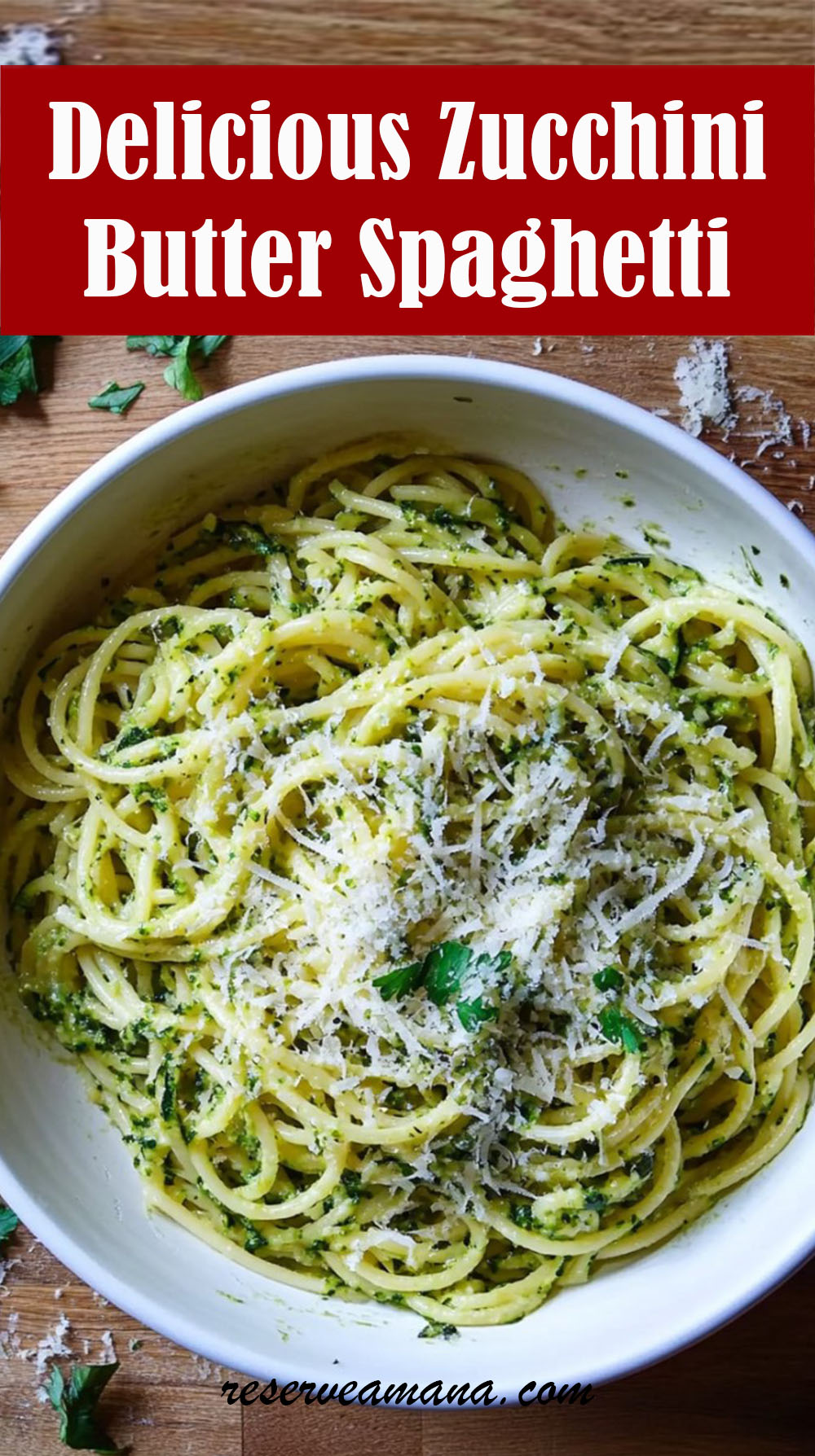 Delicious Zucchini Butter Spaghetti