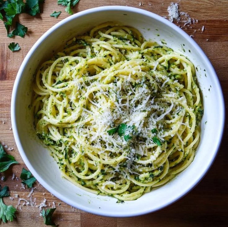 Delicious Zucchini Butter Spaghetti