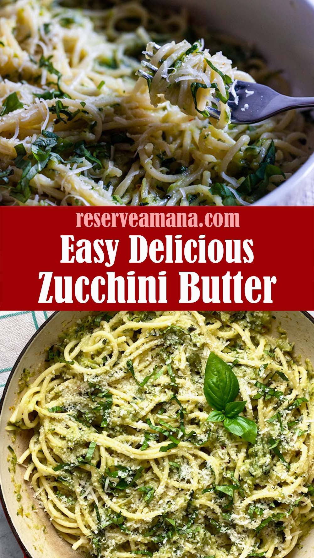 Delicious Zucchini Butter Spaghetti