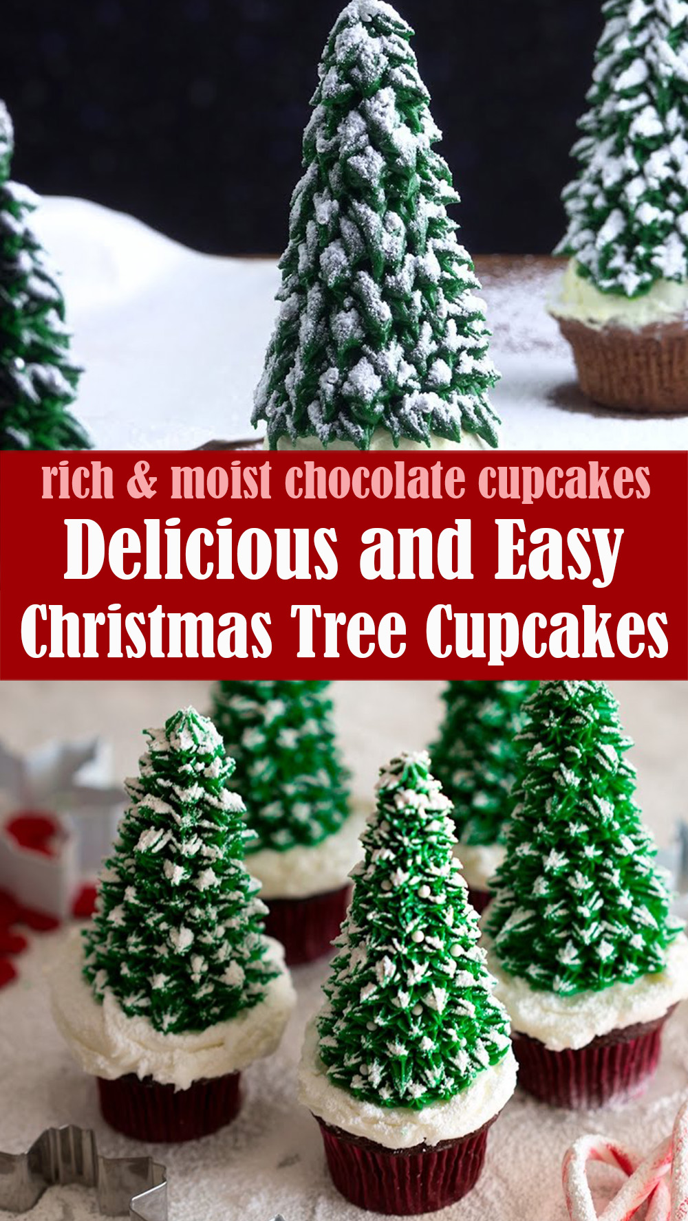 Delicious and Easy Christmas Tree Cupcakes