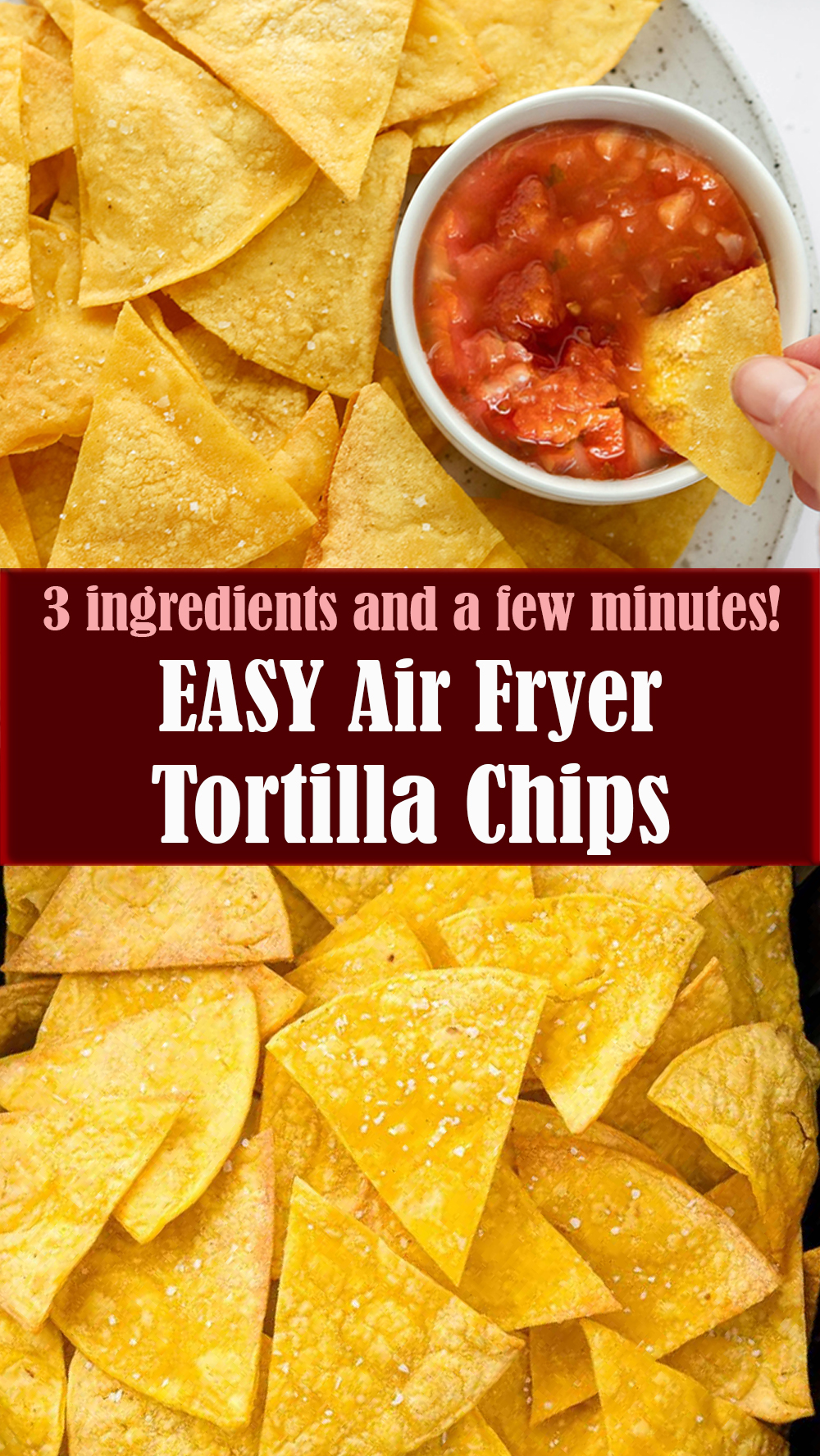 EASY Air Fryer Tortilla Chips