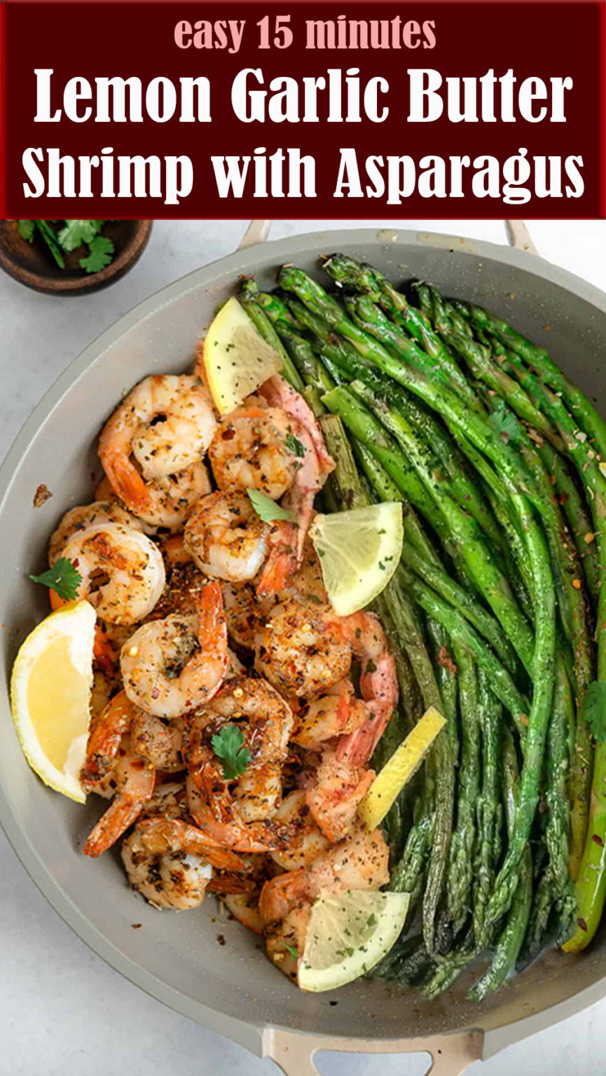 EASY Lemon Garlic Butter Shrimp with Asparagus – Reserveamana