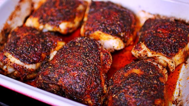 Most Delicious Baked Chicken Thighs