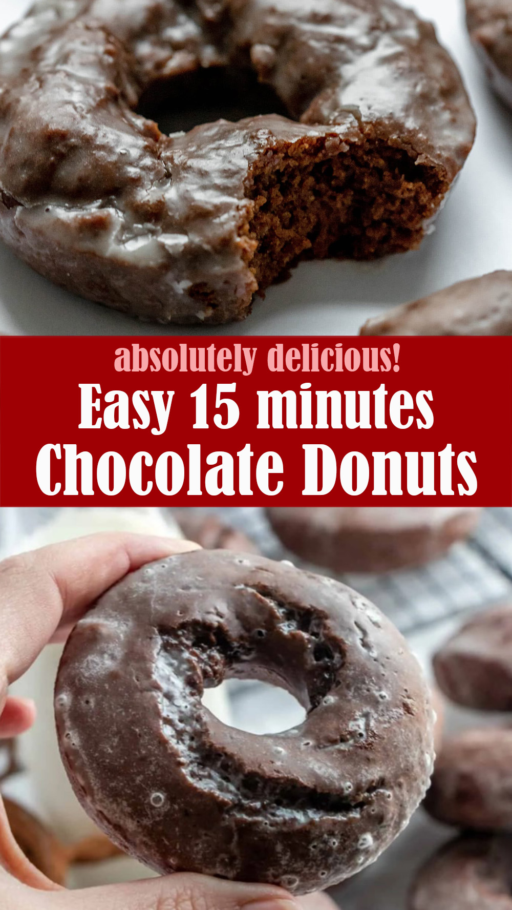 Easy 15 minutes Chocolate Donuts