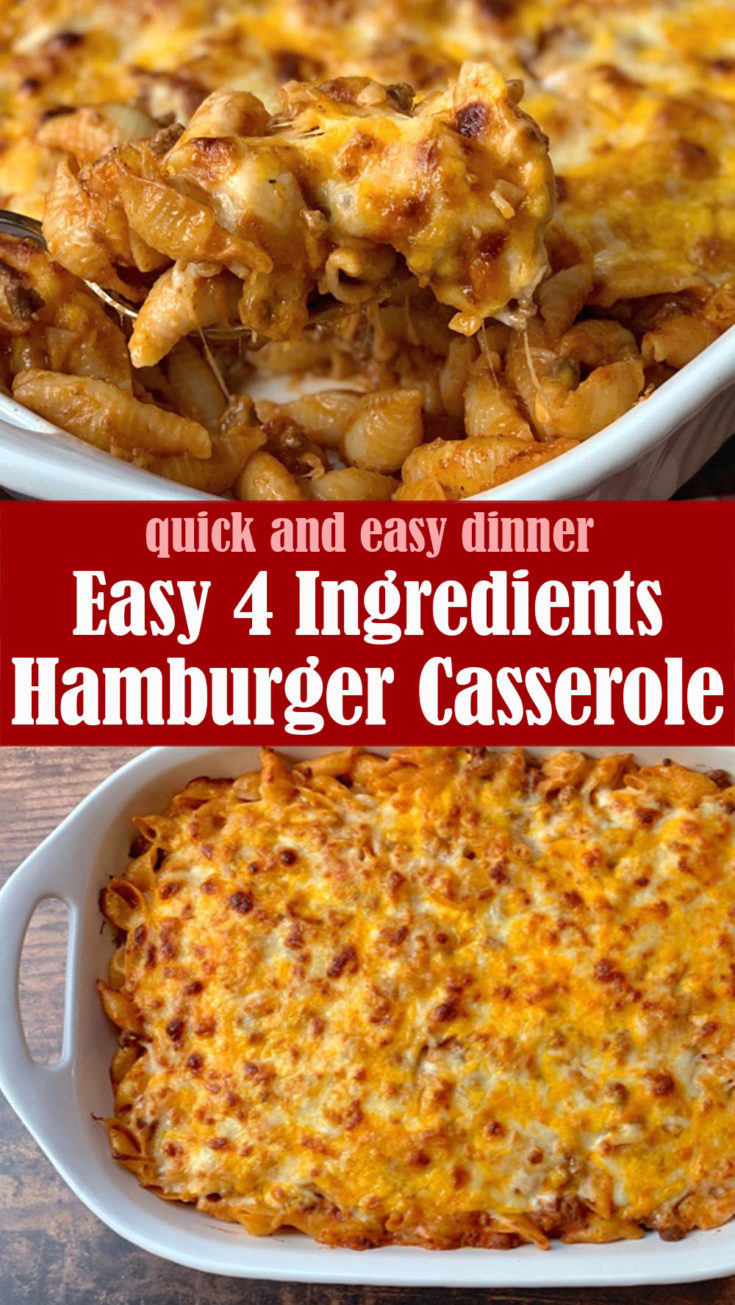 Easy 4 Ingredients Hamburger Casserole – Reserveamana