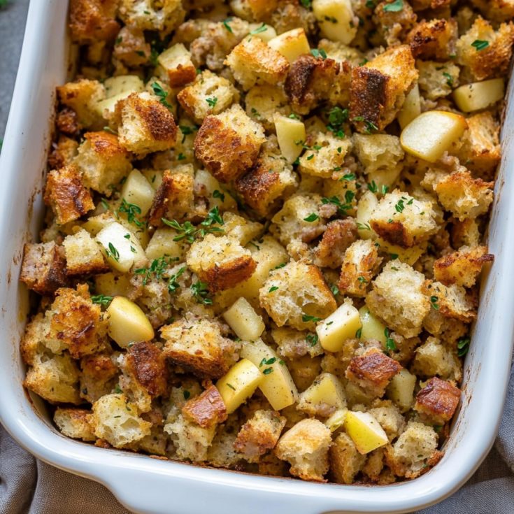 Easy Apple Sausage Stuffing