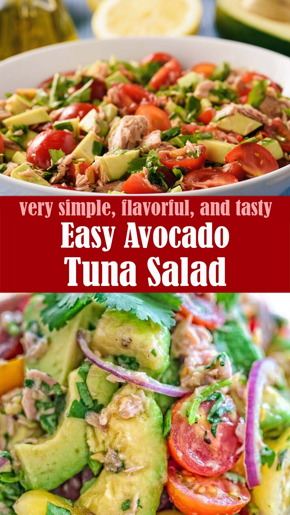 Easy Avocado Tuna Salad