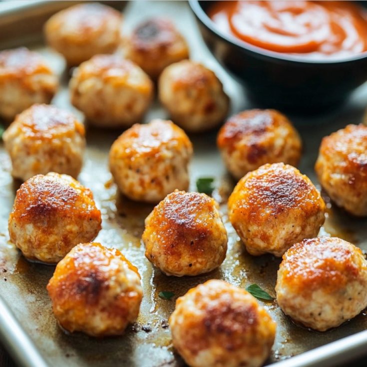 Easy Baked Chicken Meatballs