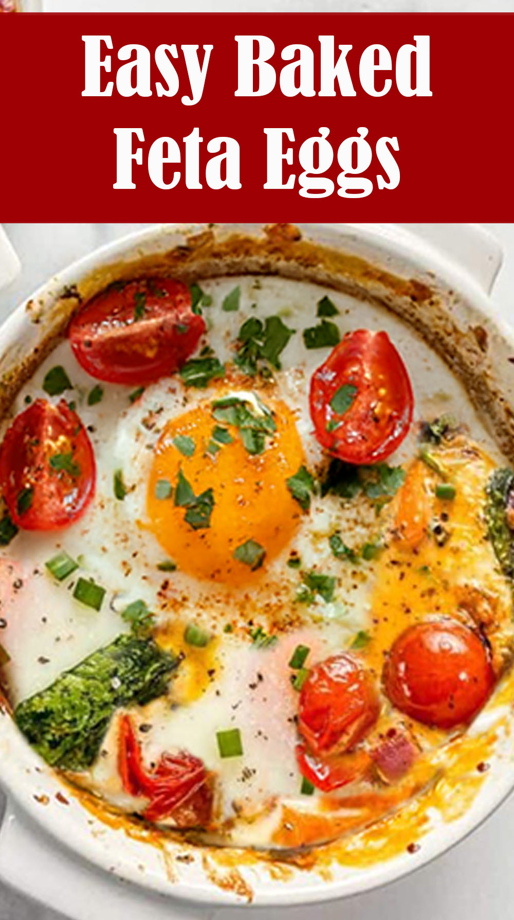 Easy Baked Feta Eggs