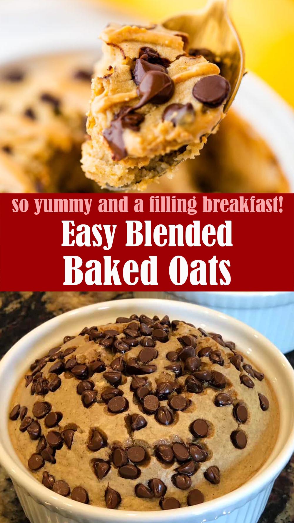 Easy Blended Baked Oats