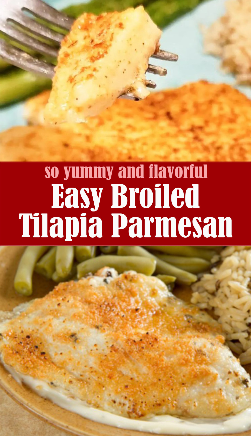 Easy Broiled Tilapia Parmesan