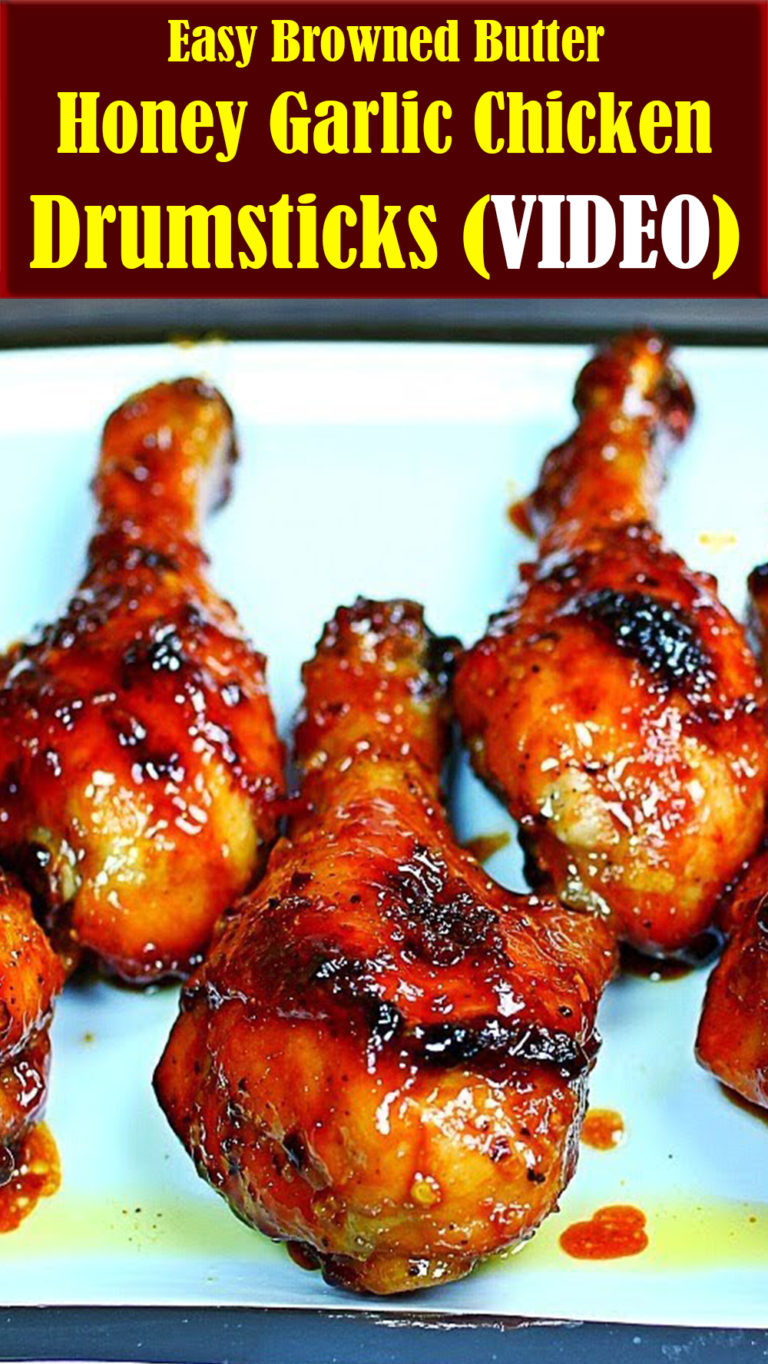 Easy Browned Butter Honey Garlic Chicken Drumsticks (VIDEO) Reserveamana