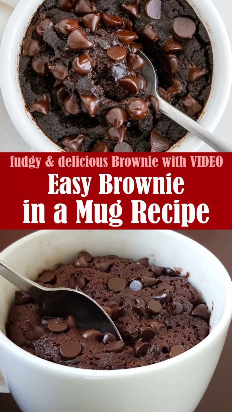 Easy Brownie in a Mug Recipe with Video – Reserveamana