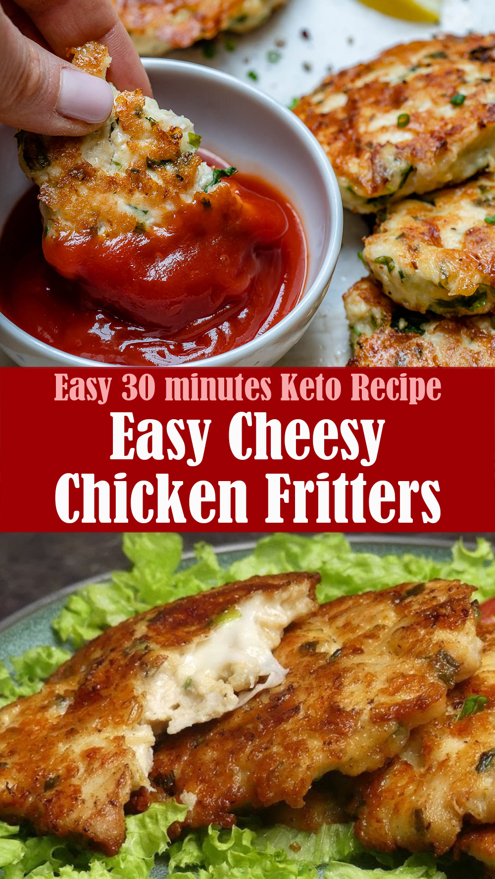 Easy Cheesy Chicken Fritters