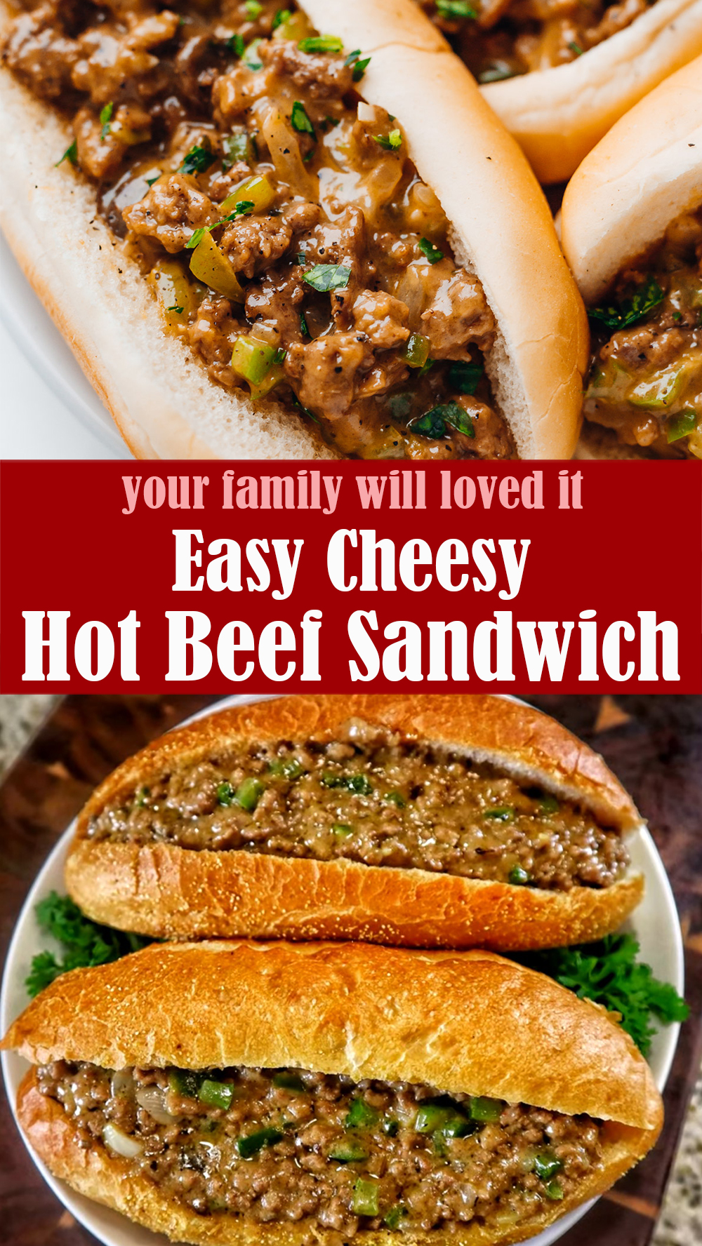 Easy Cheesy Hot Beef Sandwich