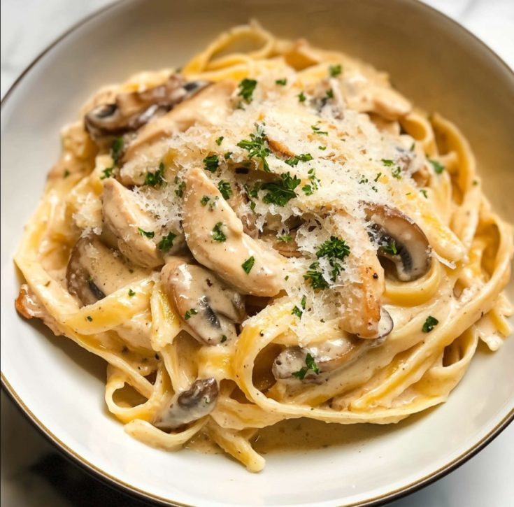 Easy Chicken Marsala Pasta Recipe