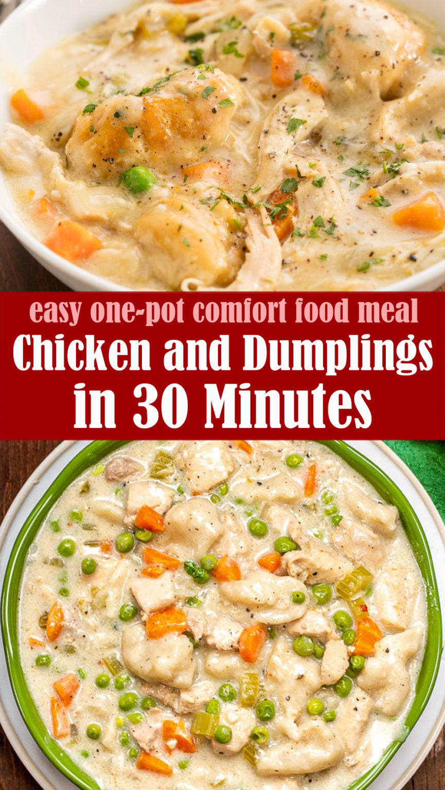Easy Chicken and Dumplings in 30 Minutes Reserveamana