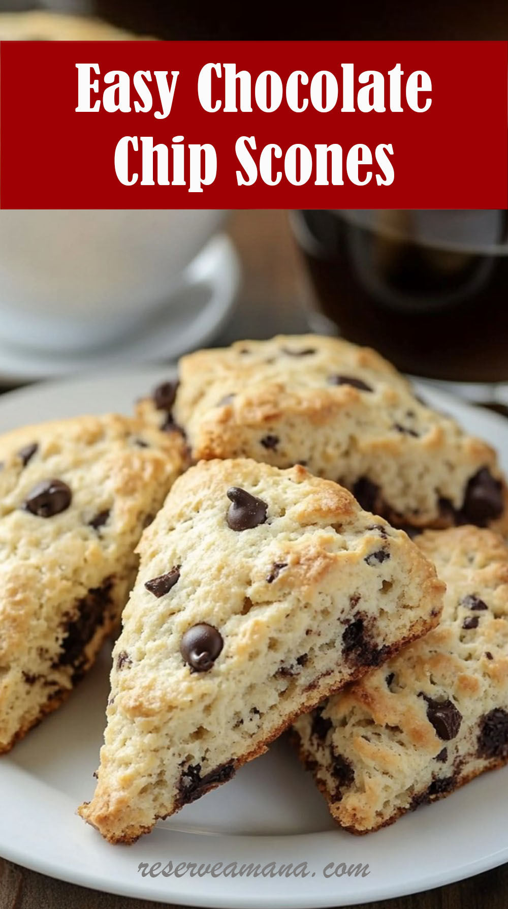 Easy Chocolate Chip Scones