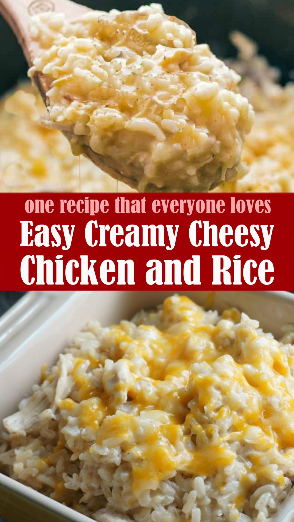 Easy Creamy Cheesy Chicken and Rice