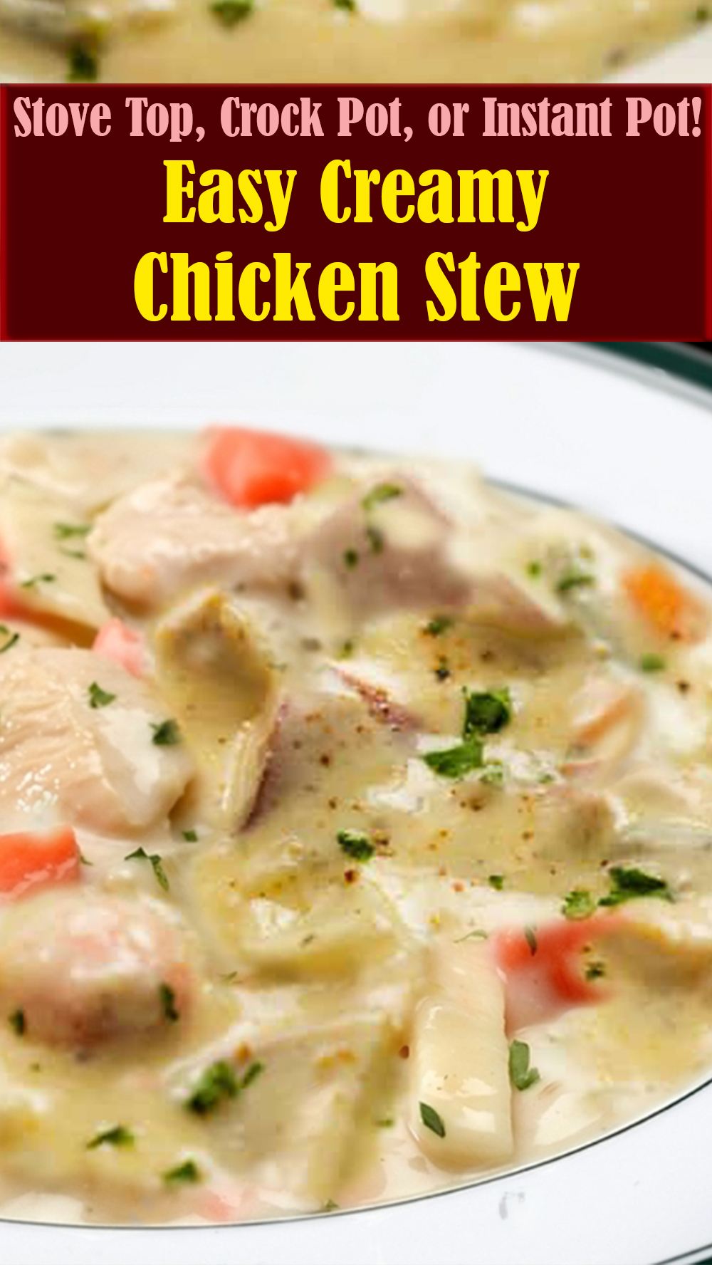 Easy Creamy Chicken Stew Recipe