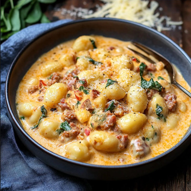 Easy Creamy Chorizo Gnocchi