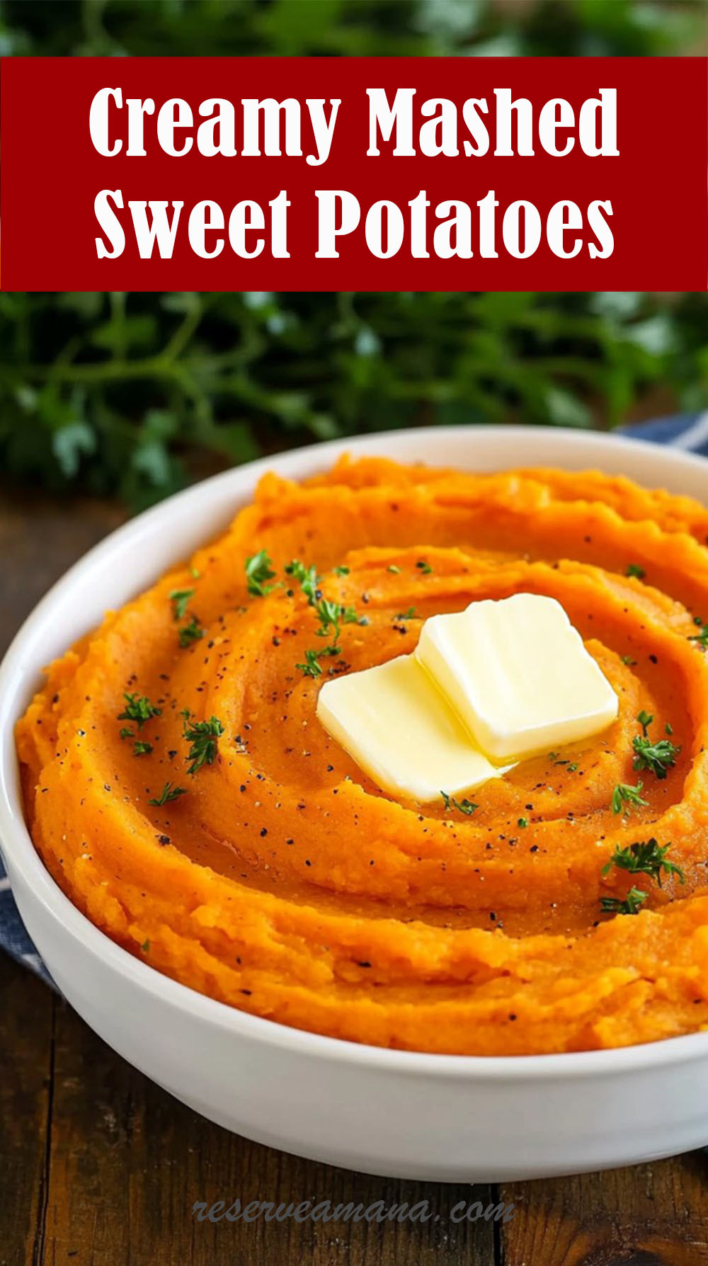 Easy Creamy Mashed Sweet Potatoes
