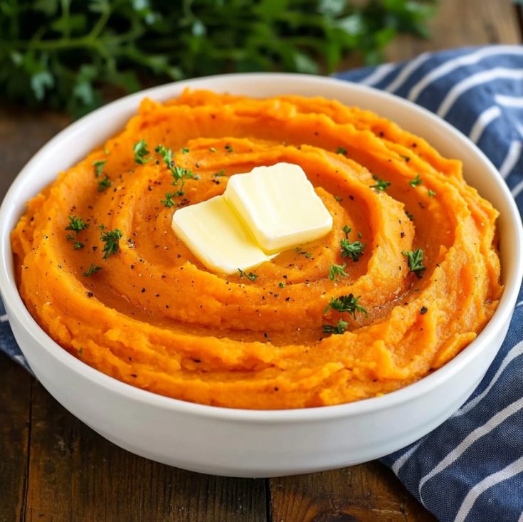 Easy Creamy Mashed Sweet Potatoes