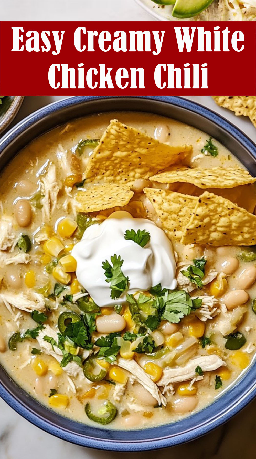 Easy Creamy White Chicken Chili