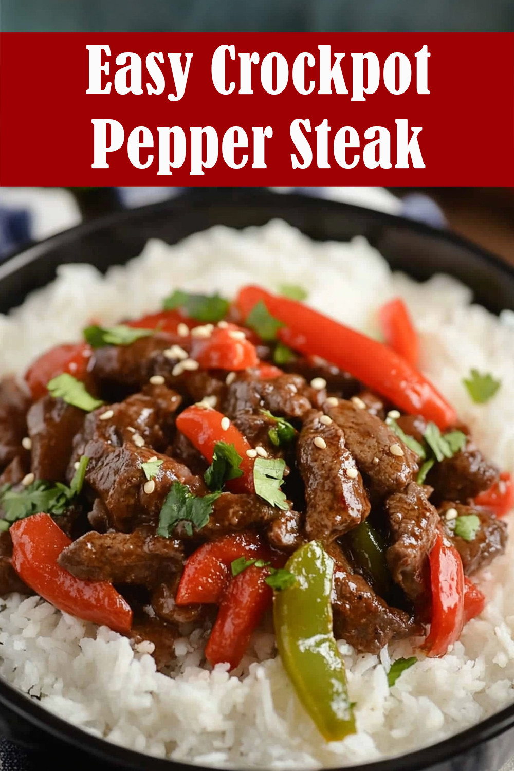 Easy Crockpot Pepper Steak Recipe