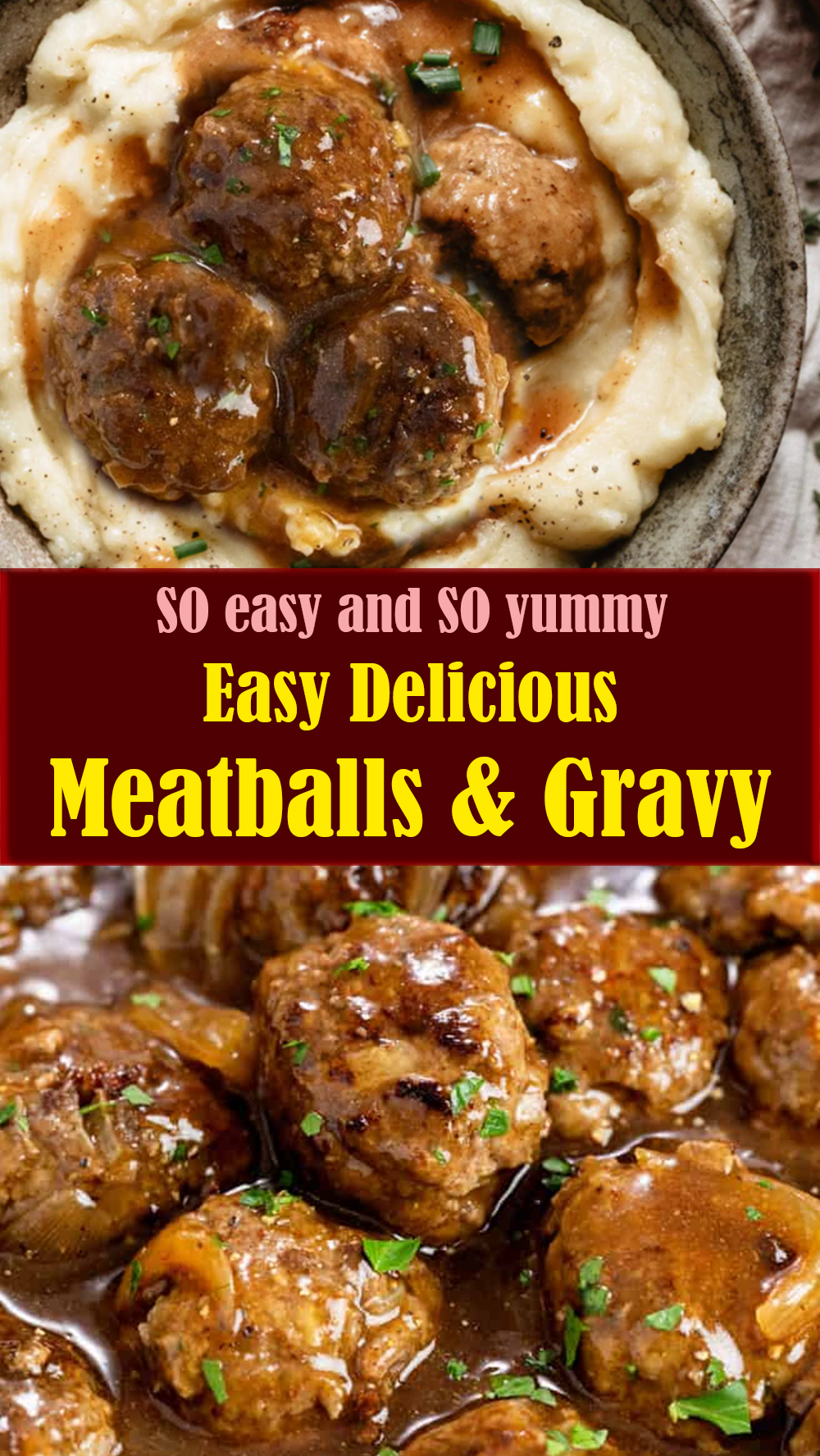 Easy Delicious Meatballs and Gravy