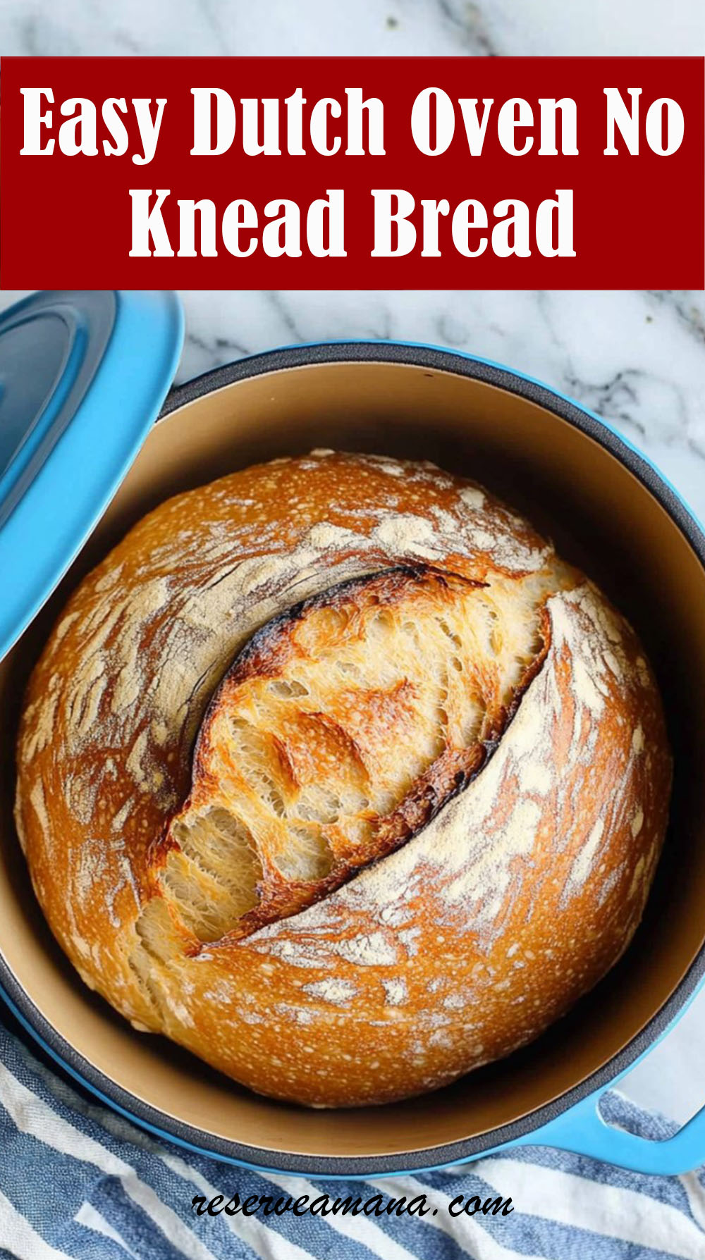 Easy Dutch Oven No Knead Bread