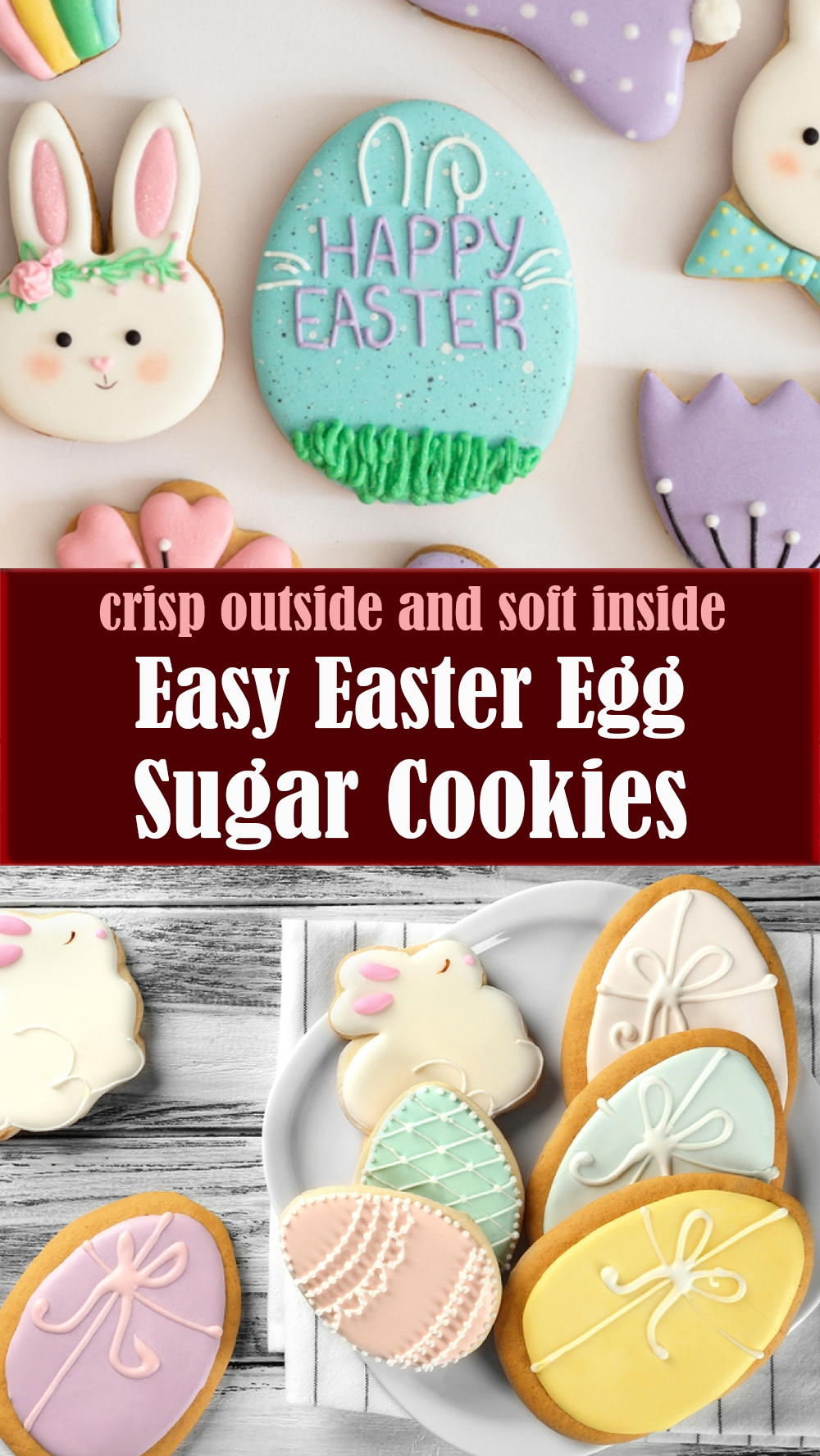 Easy Easter Egg Sugar Cookies