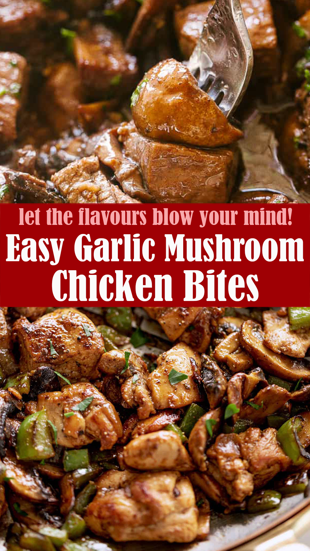 Easy Garlic Mushroom Chicken Bites Recipe – Reserveamana