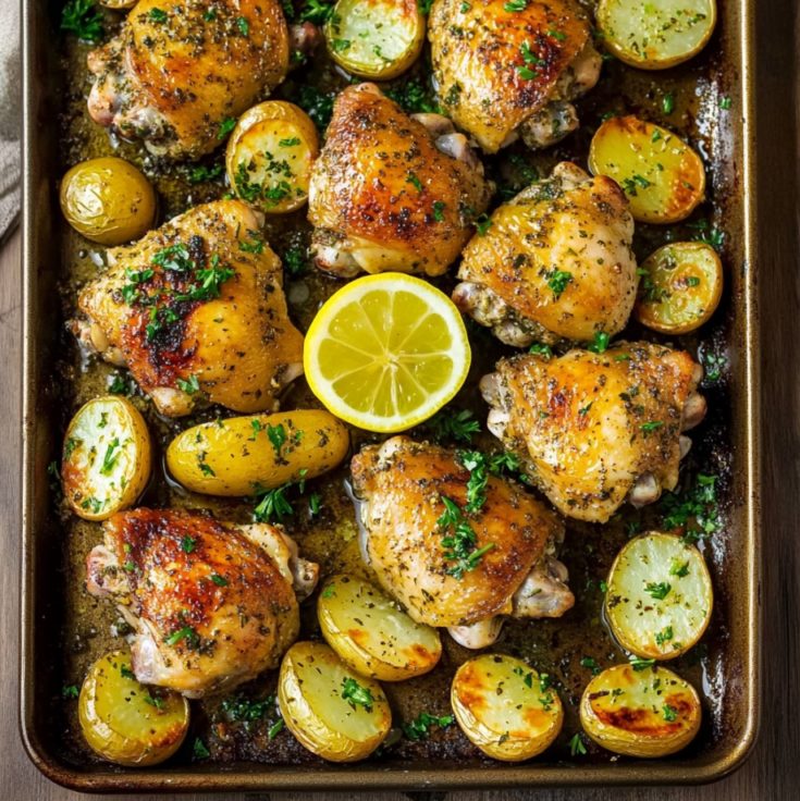 Easy Greek Chicken and Potatoes