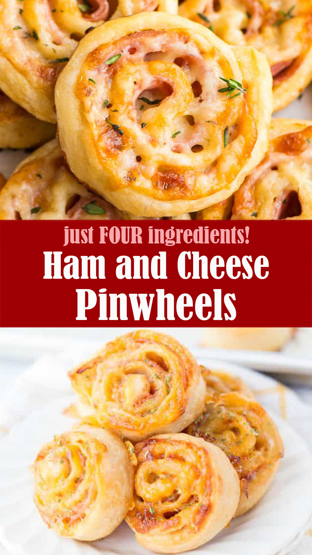 Easy Ham and Cheese Pinwheels