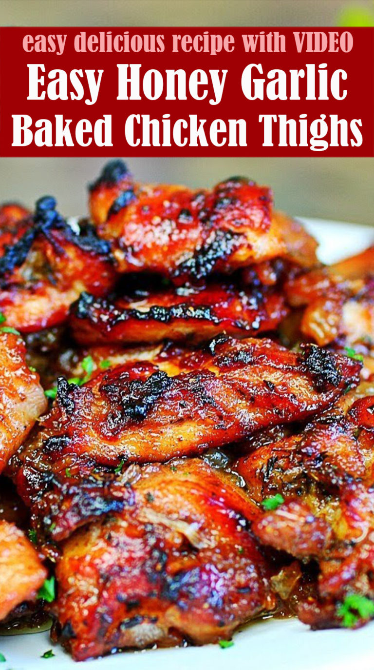 Easy Honey Garlic Baked Chicken Thighs with VIDEO Reserveamana
