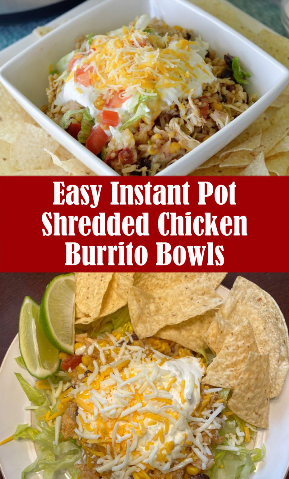 Easy Instant Pot Shredded Chicken Burrito Bowls Reserveamana